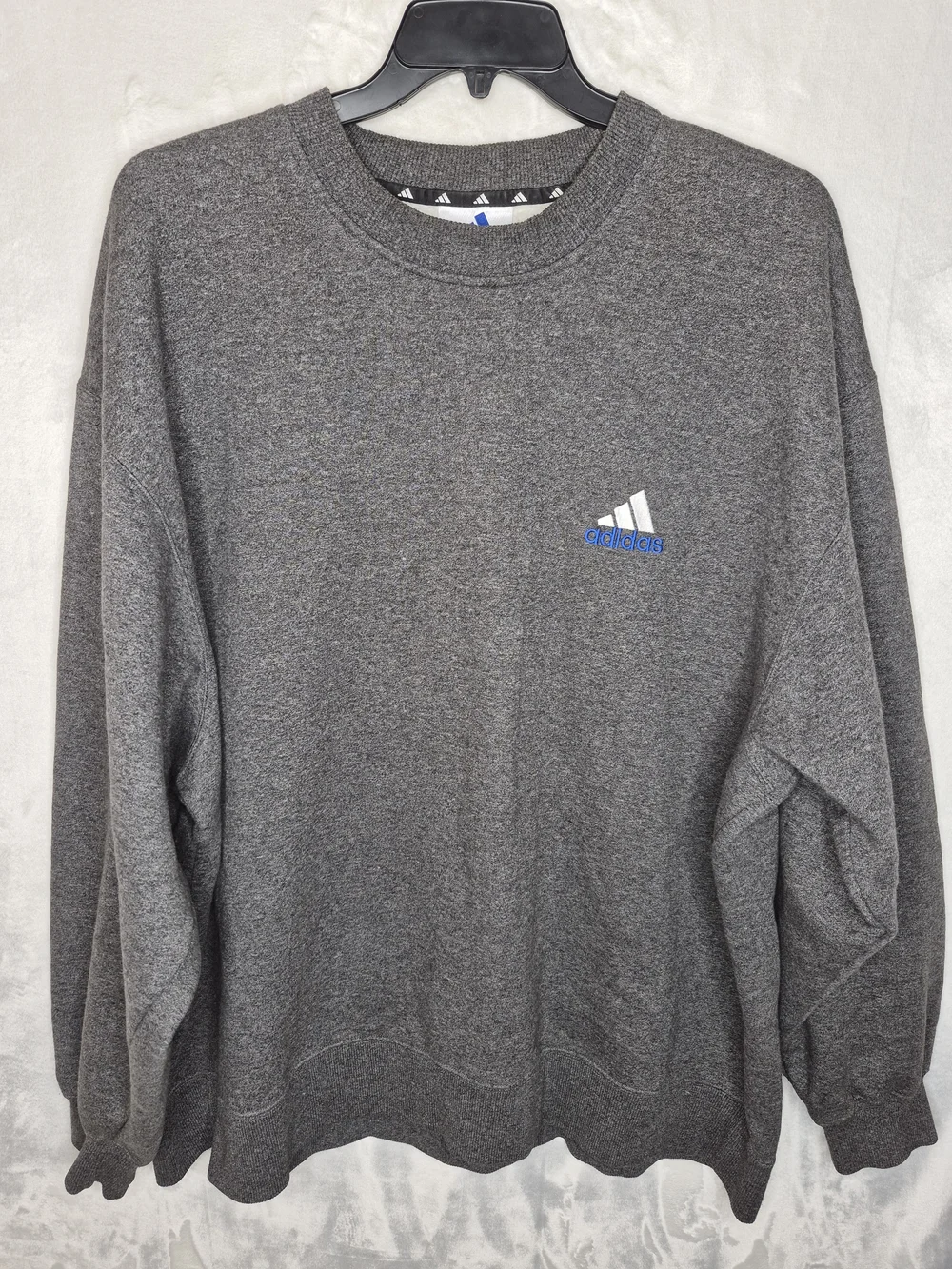 Vintage 90s Adidas Equipment EQT Embroidered Logo Gray Crewneck Sweatshirt XXL
